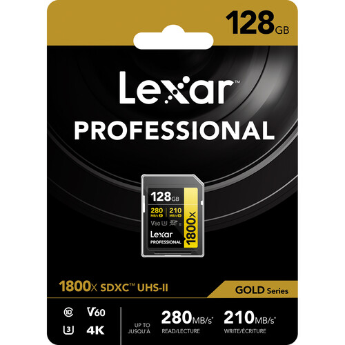 Lexar 128GB Professional 1800x UHS-II SD - 6